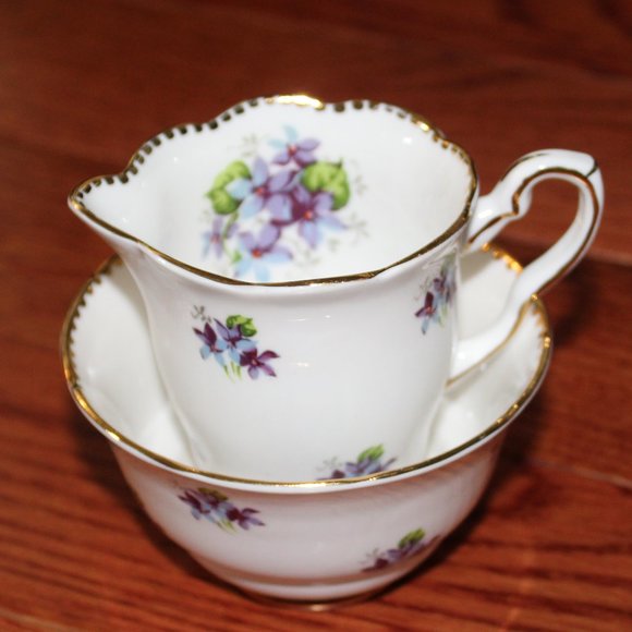 Royal Stafford bone china, cream &sugar - Picture 1 of 5